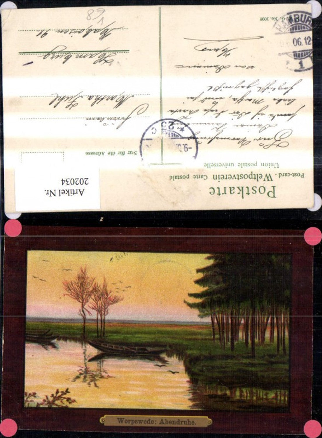 202034,Worpsede Abendruhe Passepartout pub NKG 1098