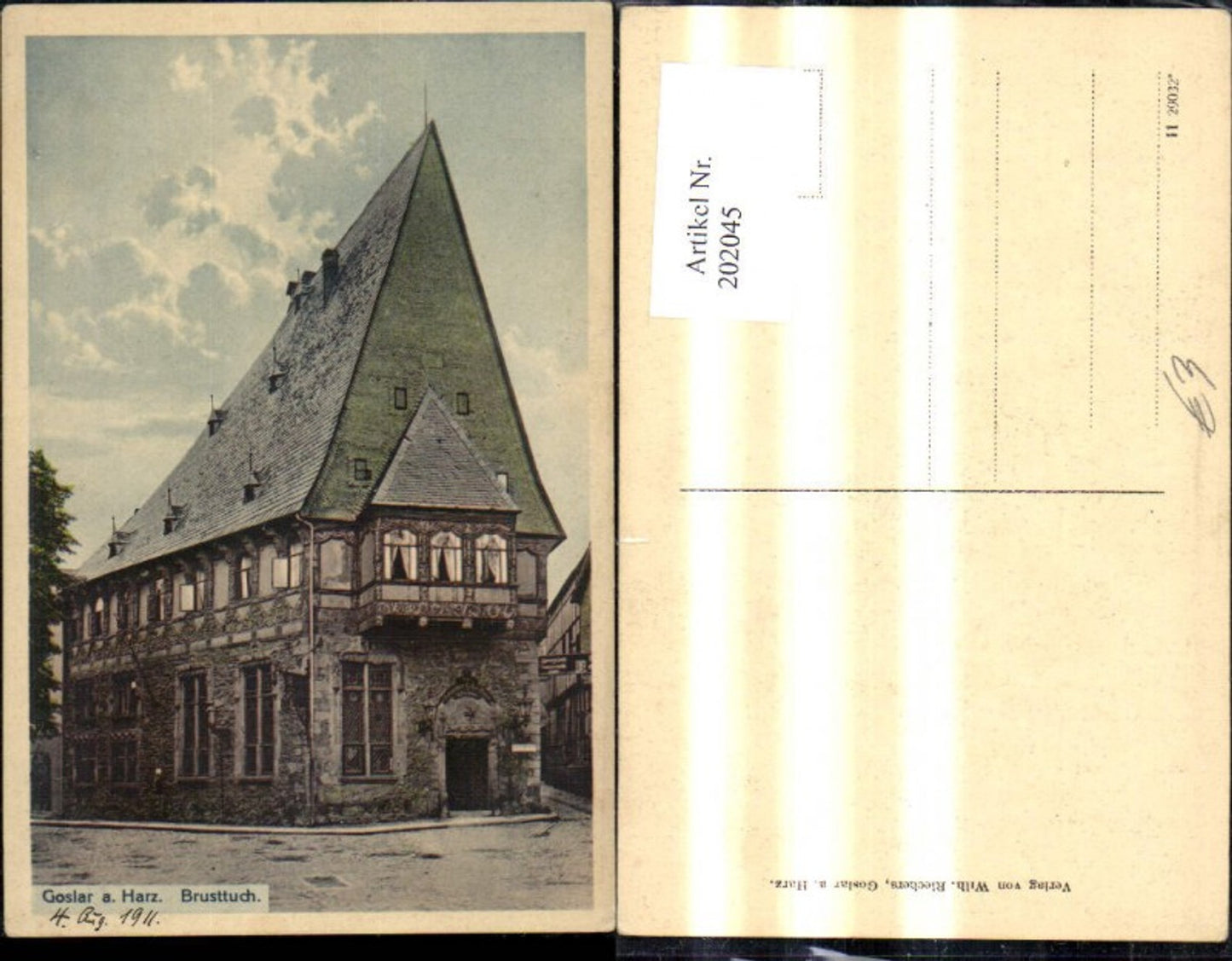 202045,Goslar a. Harz Brusttuch