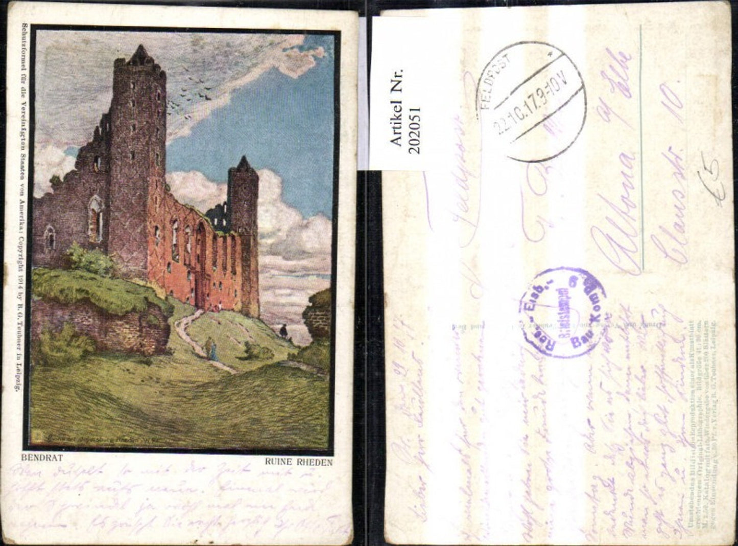 202051,Bendrat Ruine Rheden