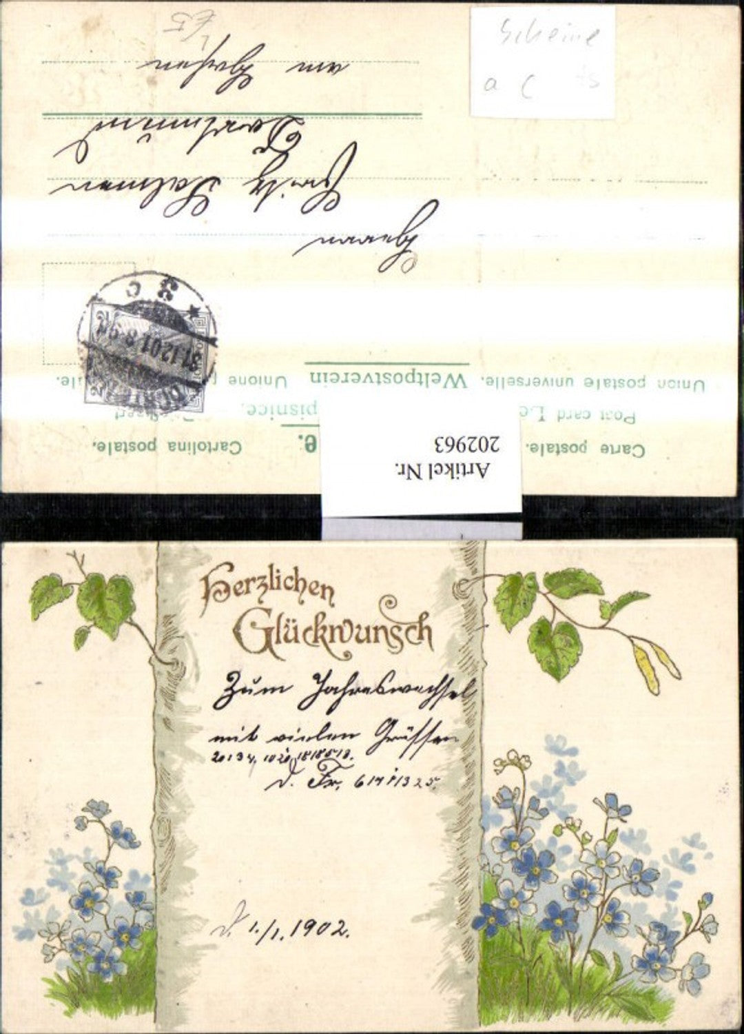 202963,Präge Litho AK Herzlichen Glückwunsch Golddruck Blumen Blätter