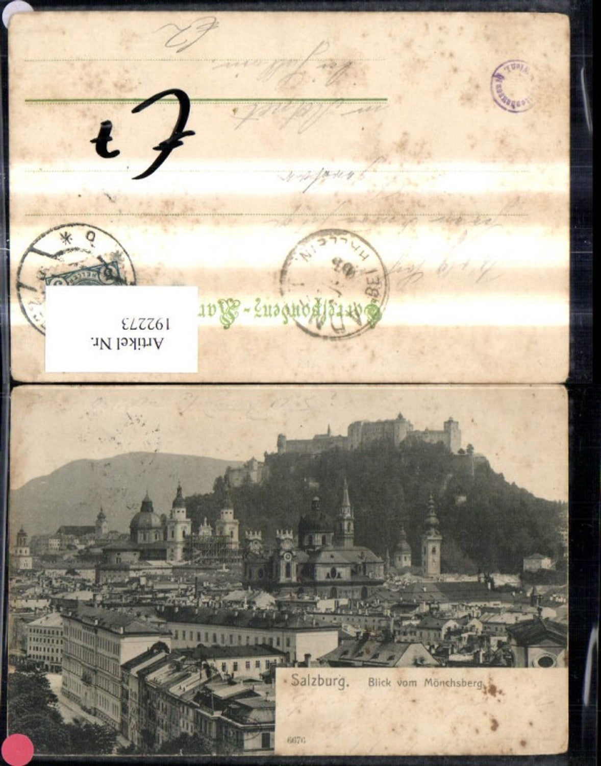 192273,Salzburg Blick v. Mönchsberg