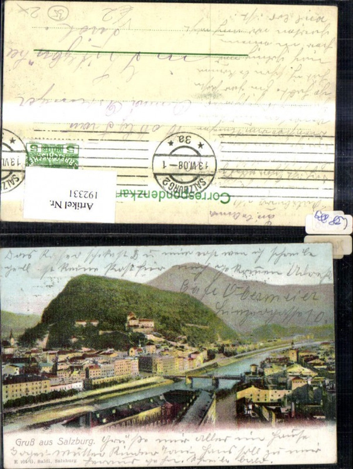 192331, Salzburg partial view pub G. Baldi E 101