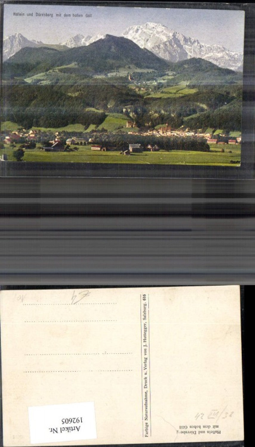 192605,Hallein u. Dürrnberg m. d. Hohen Göll