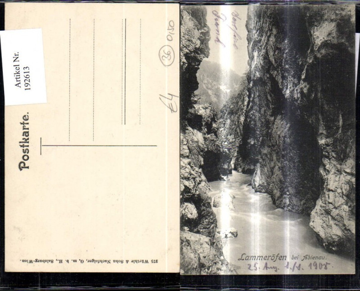 192613,Lammeröfen b. Abtenau Schlucht