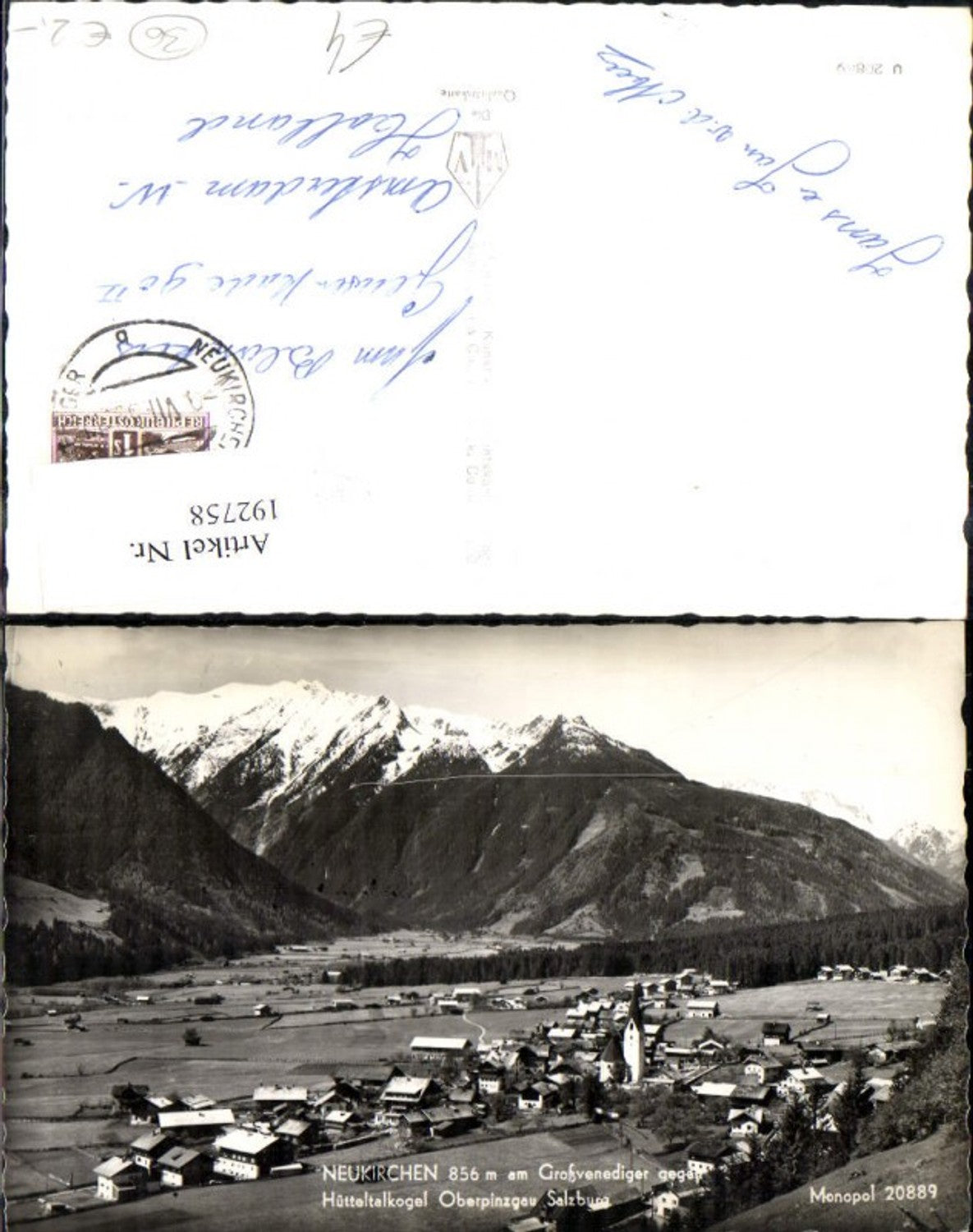 192758,Neukirchen a. Großvenediger Hüttentalkogel Oberpinzgau