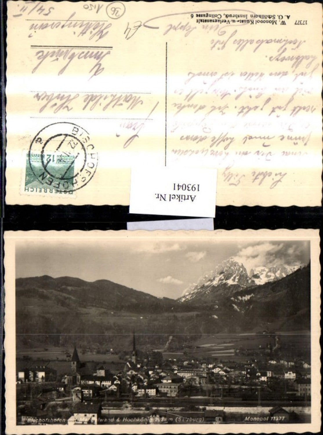 Alte Ansichtskarte – Old Postcard