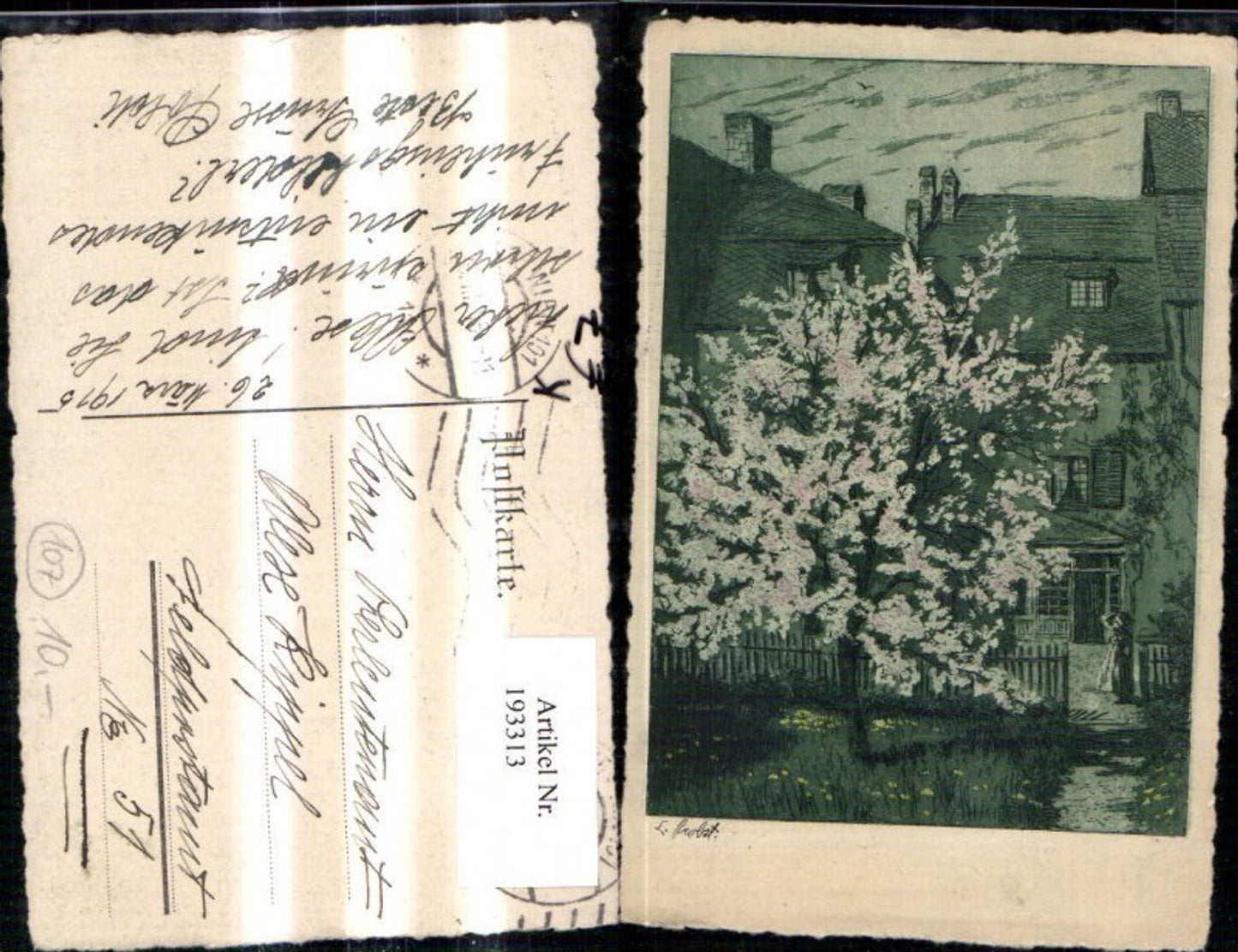 193313, Artist Ak L. Probst House Tree