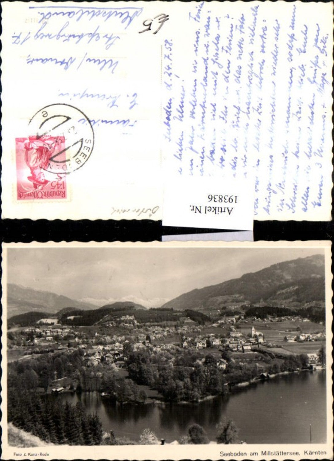 193836, Seeboden Total shot at Lake Millstättersee