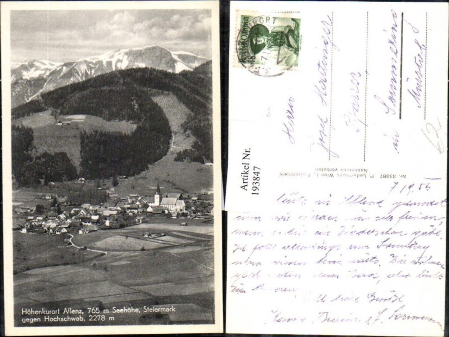 Alte Ansichtskarte – Old Postcard