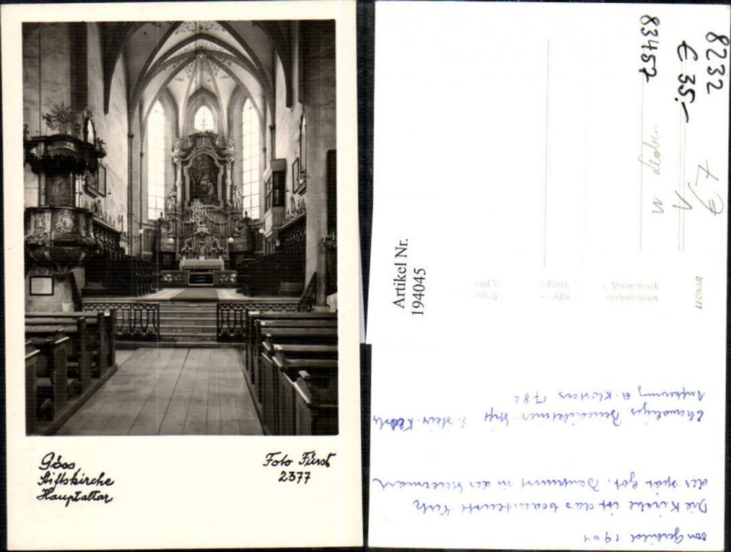 Alte Ansichtskarte – Old Postcard