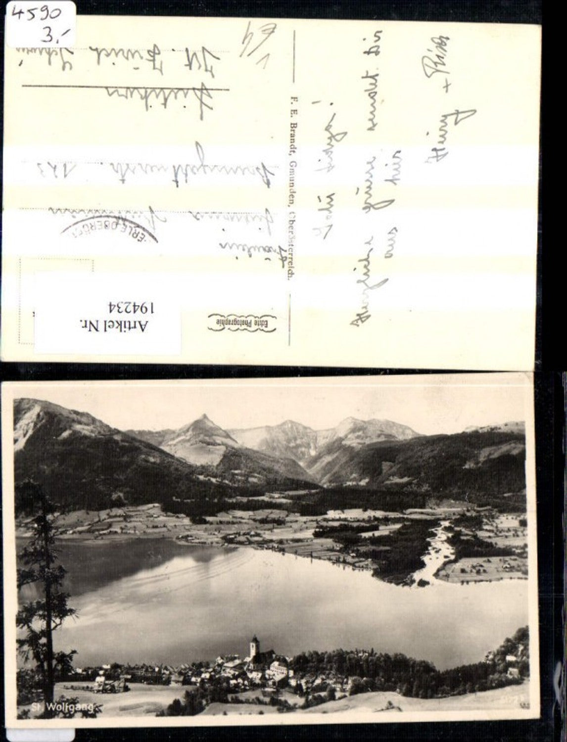 194234,Foto Ak St Wolfgang Wolfgangsee Salzkammergut pub F. E. Brandt
