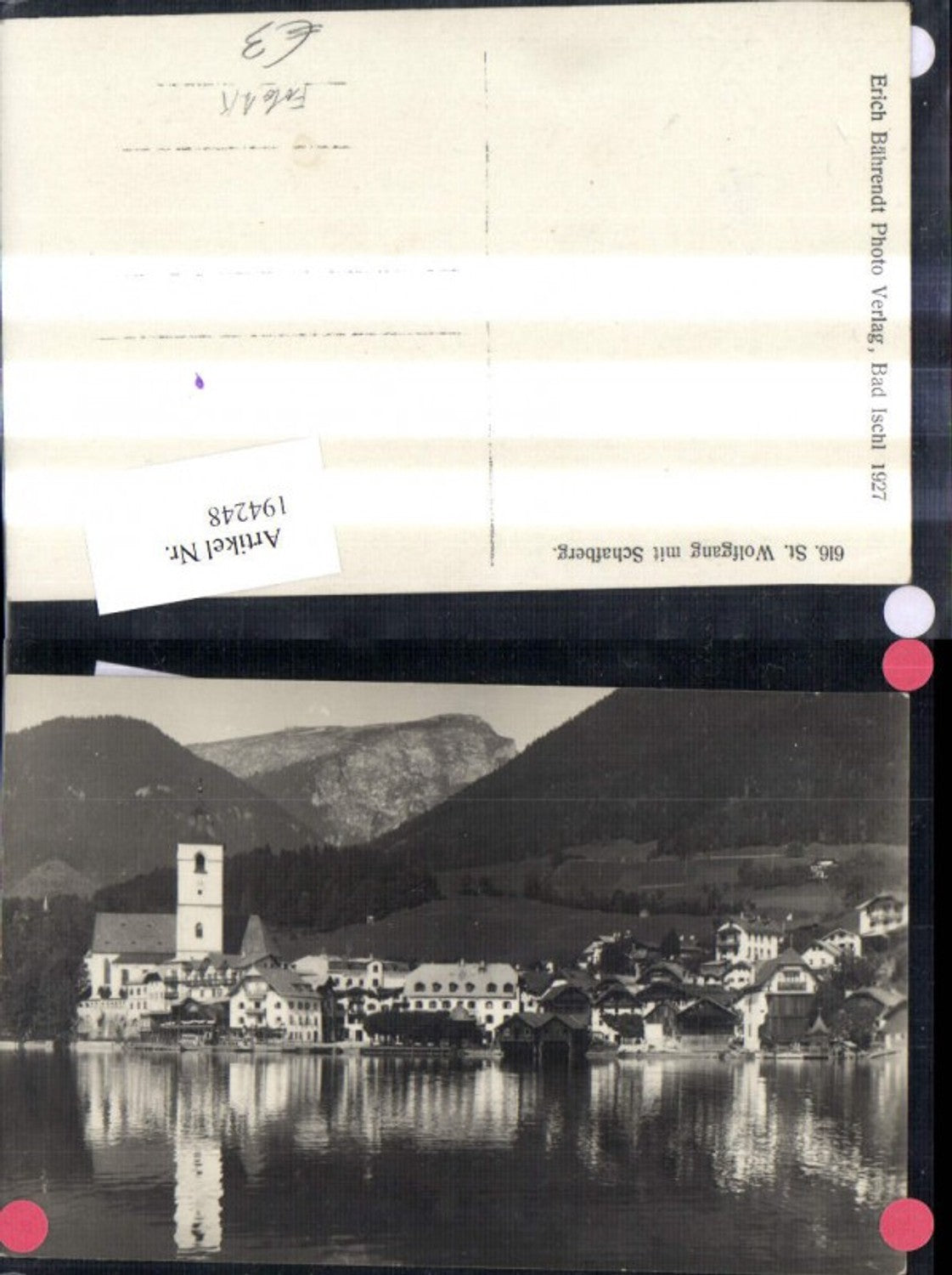 194248,Foto Ak St Wolfgang m. Schafberg Wolfgangsee Salzkammergut