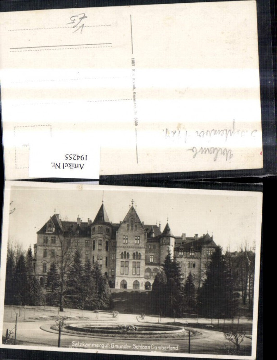 194255,Foto Ak Gmunden Schloss Cumberland Salzkammergut 1929 pub F. E. Brandt 5305