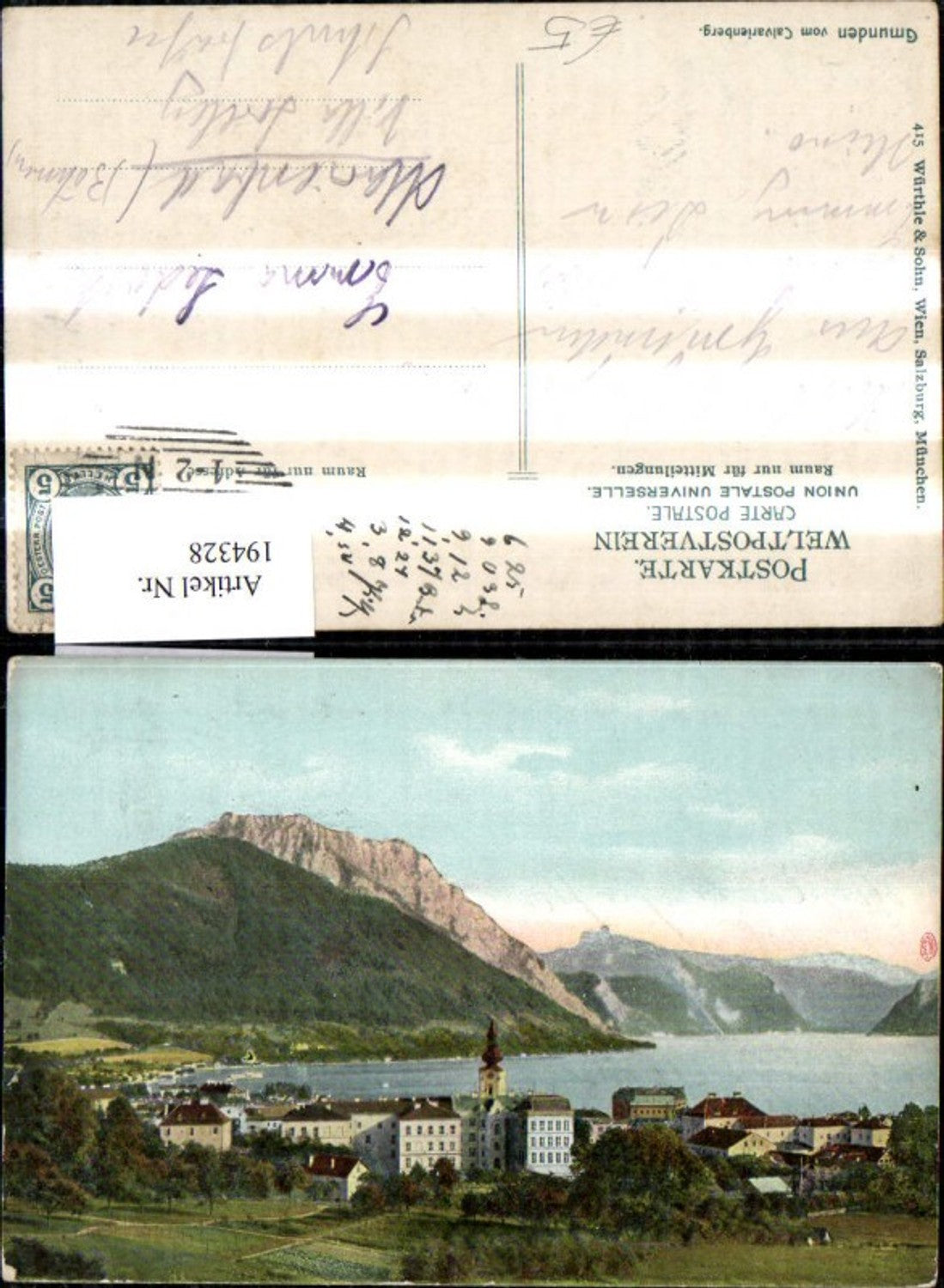 194328,Gmunden v. Calvarienberg Kalvarienberg Traunsee