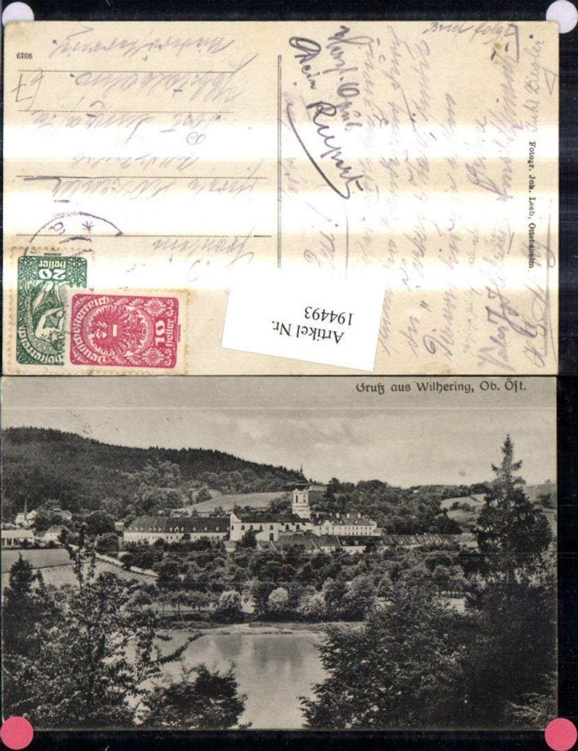 194493,Gruß aus Wilhering b. Linz Stift Kloster
