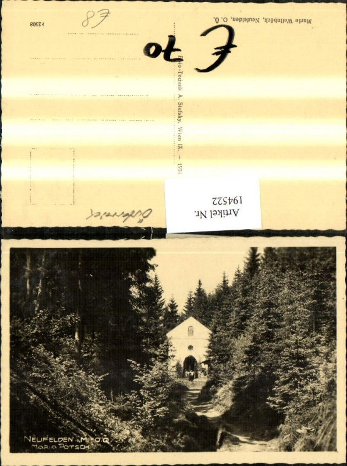 194522, Neufelden Maria Pötsch Chapel