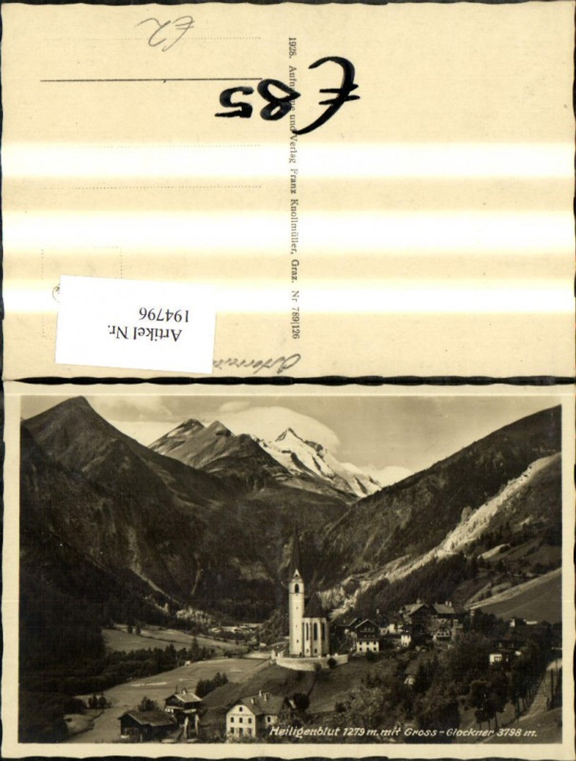 194796,Heiligenblut m. Großglockner Großglockner Hochalpenstrasse