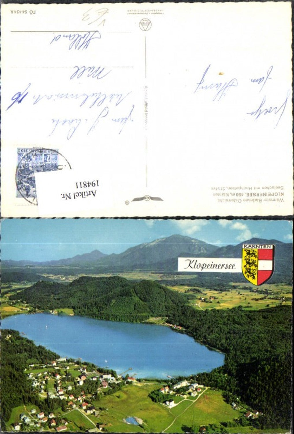 194811,Klopeinersee Luftbild pub Alpina Druck