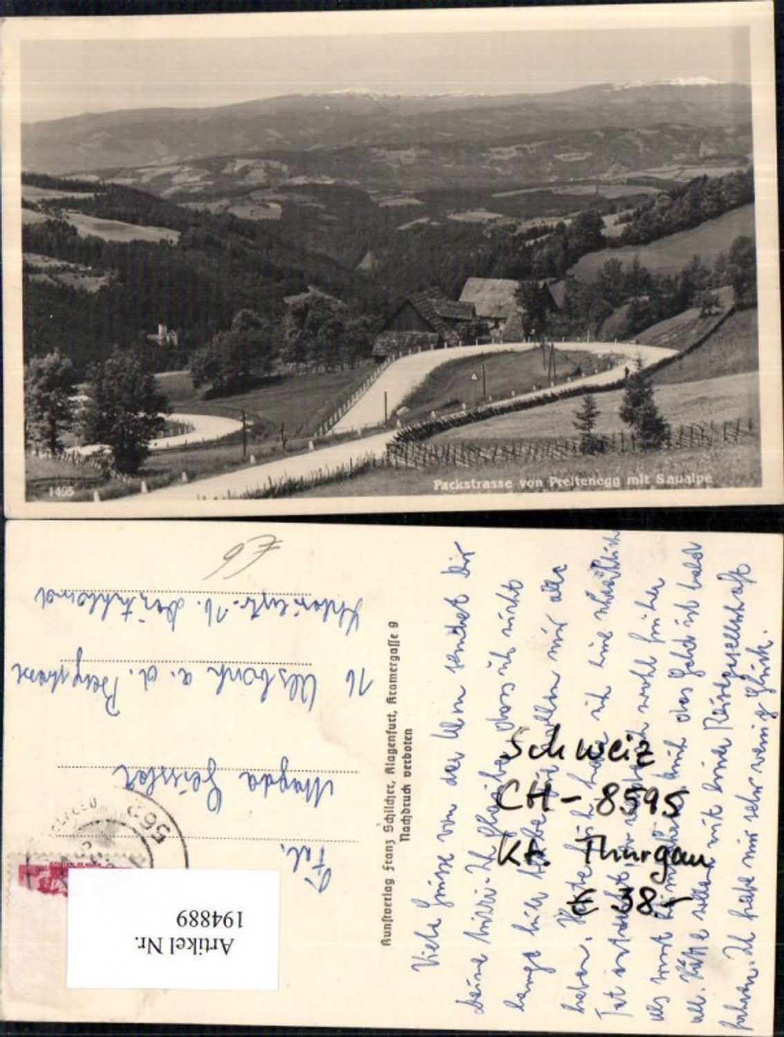 194889,Packstrasse v. Preitenegg m. Saualpe Edelschrott Pack