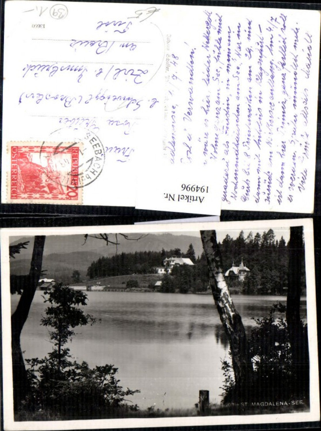 194996,St. Magdalena-See b. Seebach b. Villach Partie