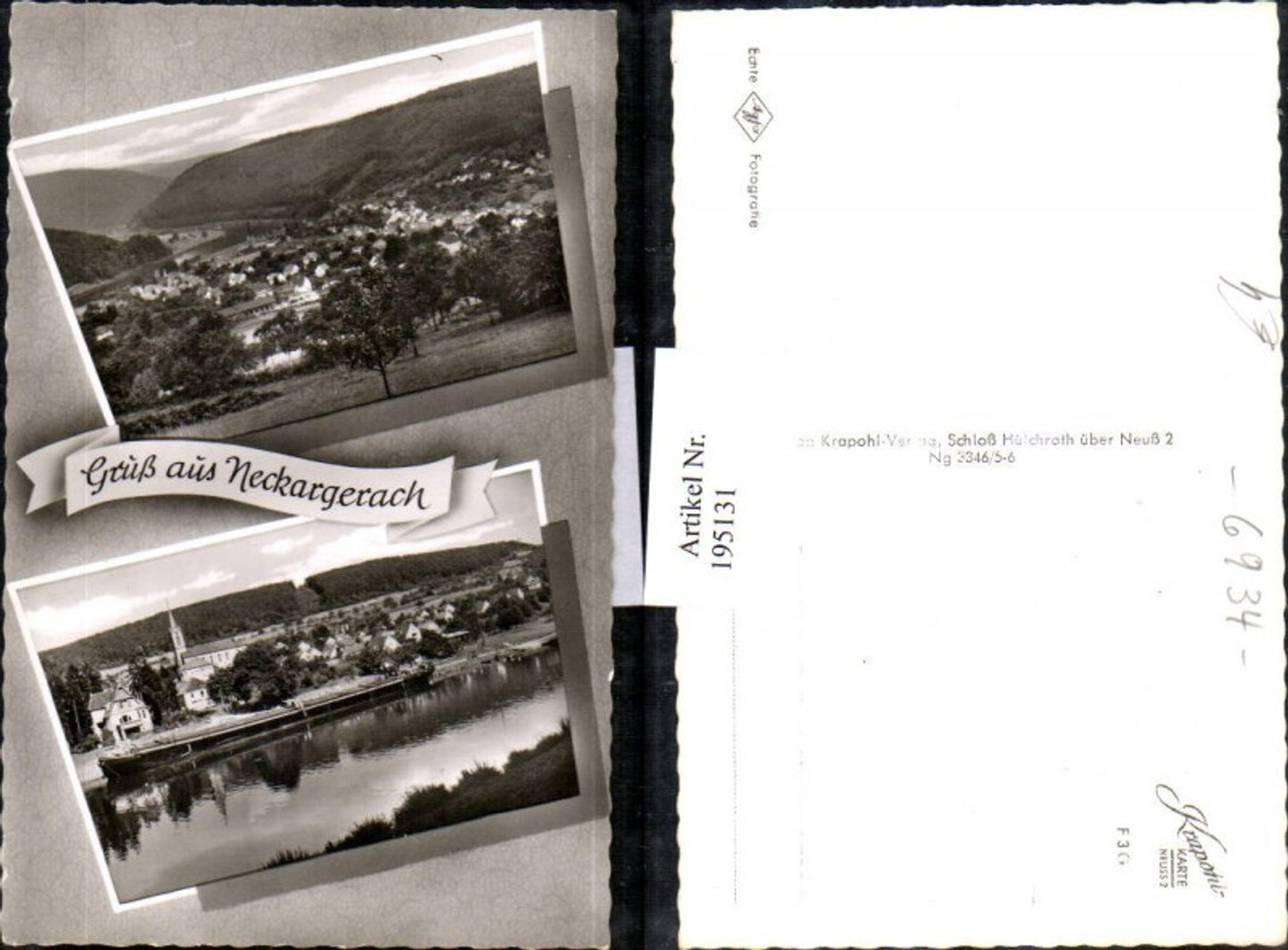 195131,Gruß aus Neckargerach Totale Mehrbildkarte