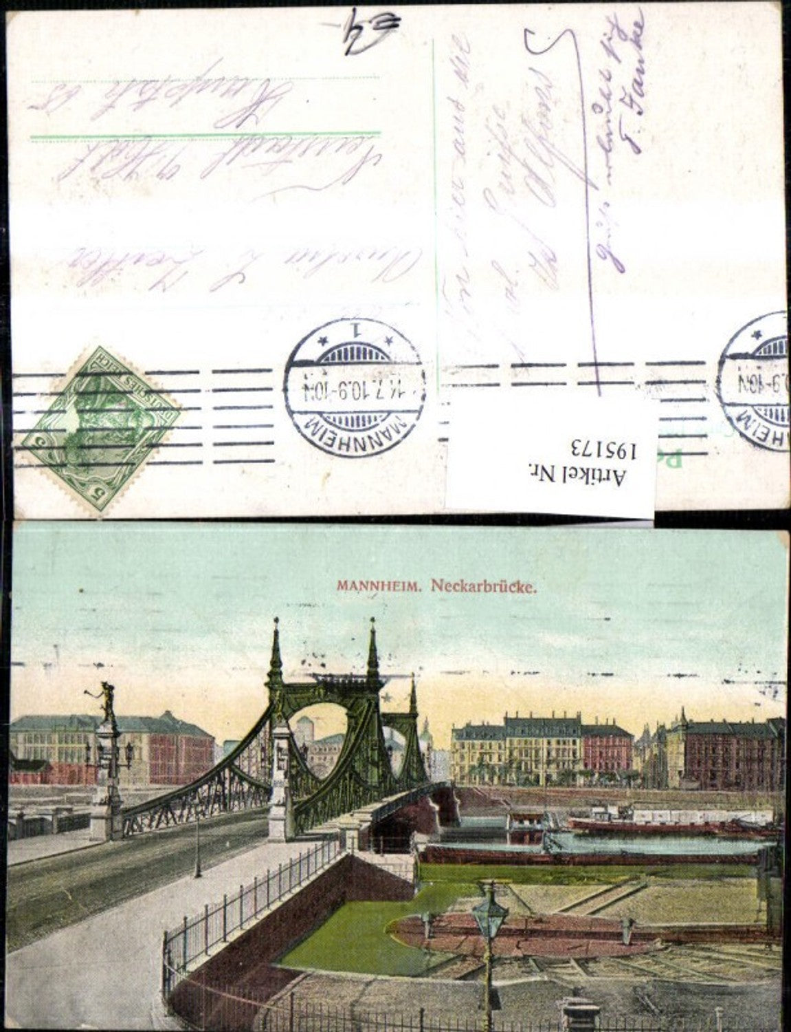 195173,Mannheim Neckarbrücke Brücke