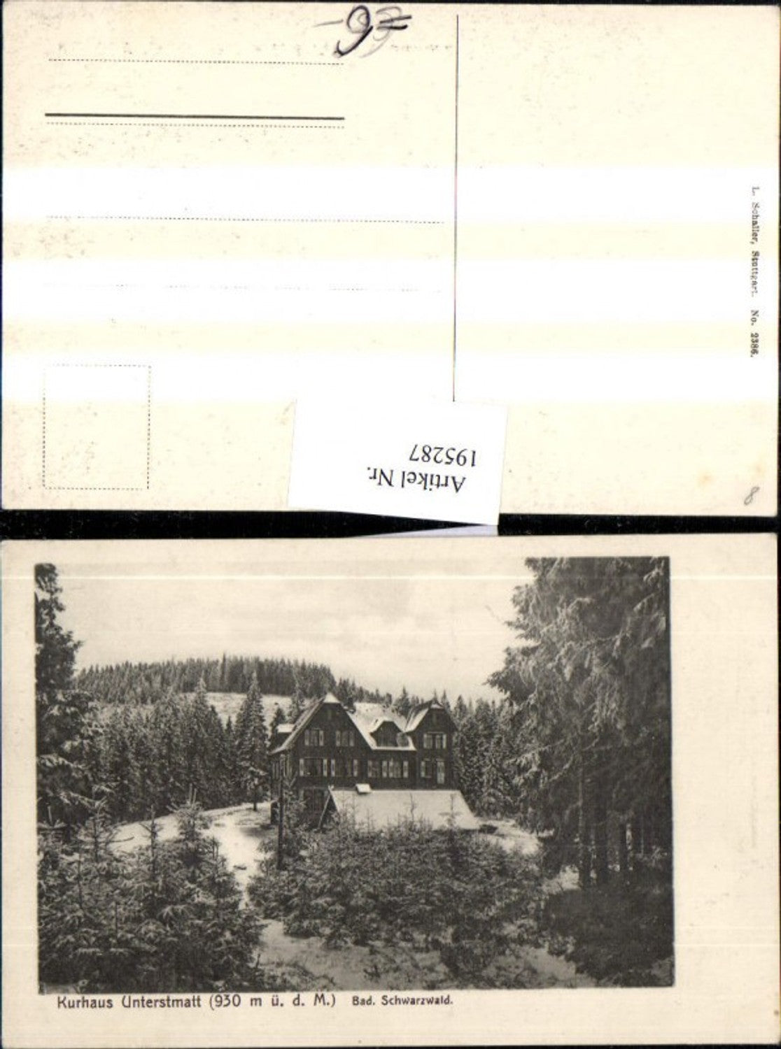 195287,Bühl Kurhaus Unterstmatt Bad. Schwarzwald