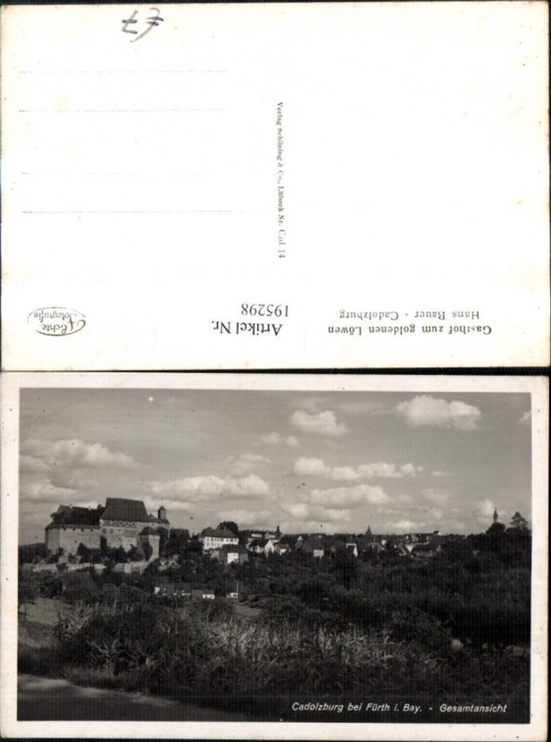 195298,Cadolzburg b. Fürth i. Bayern Gesamtansicht