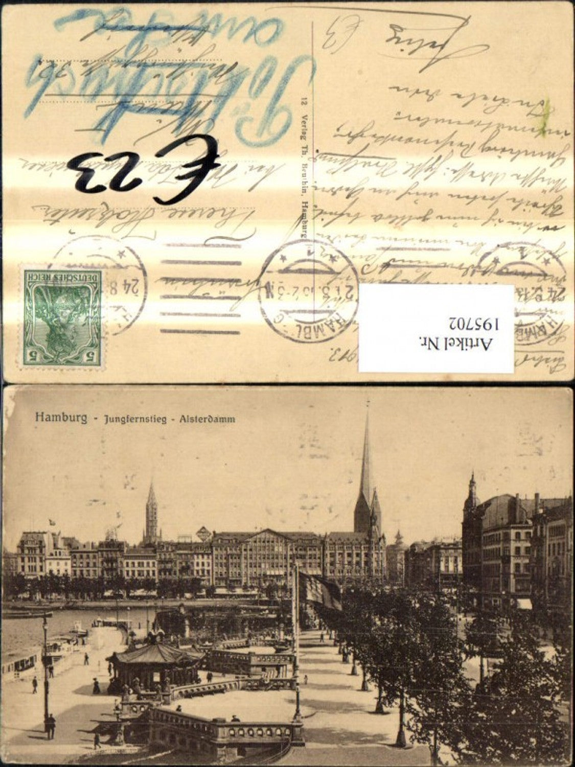 195702,Hamburg Jungfernstieg Alsterdamm