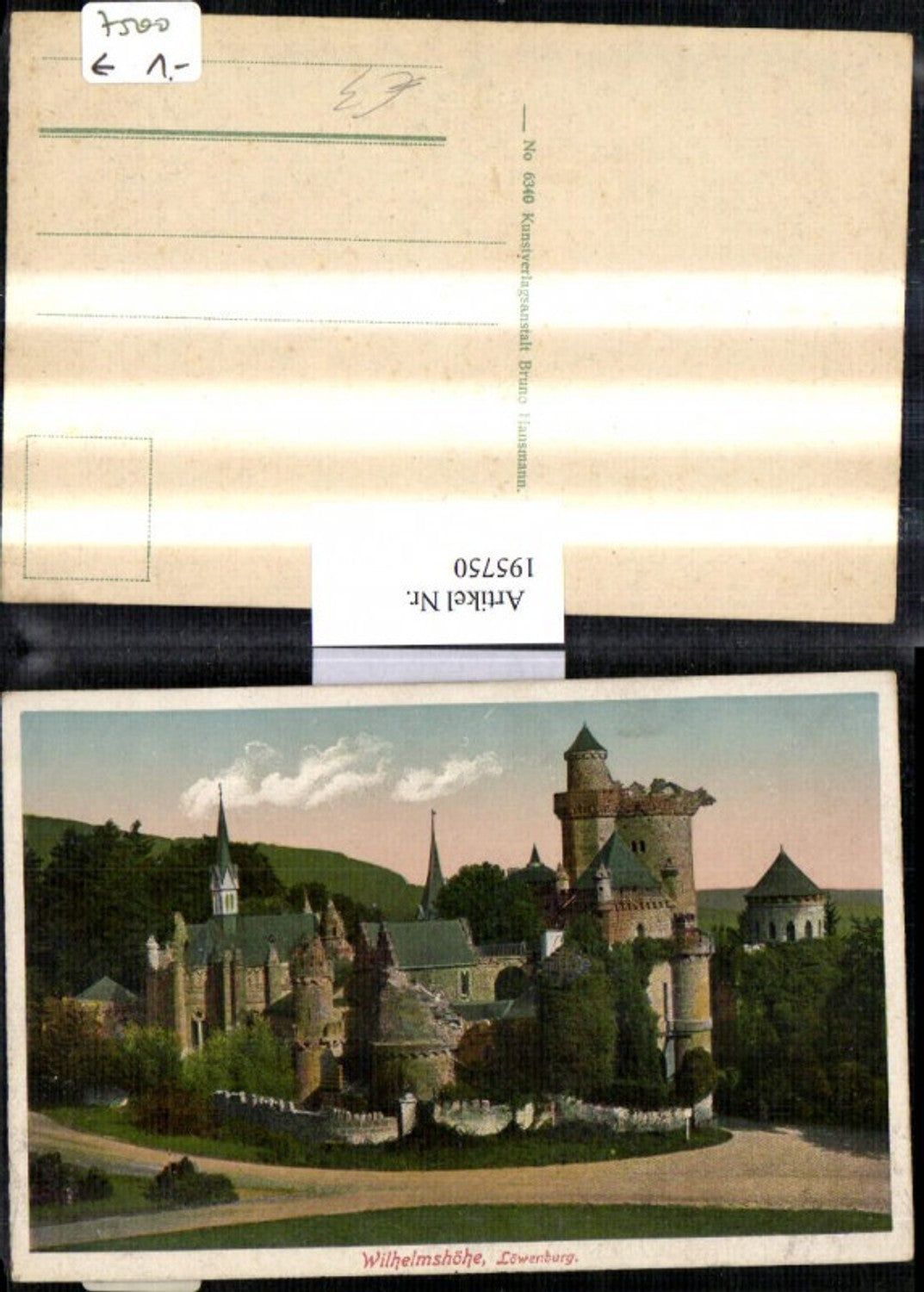 195750,Kassel Wilhelmsöhe Schloss Löwenburg Burg