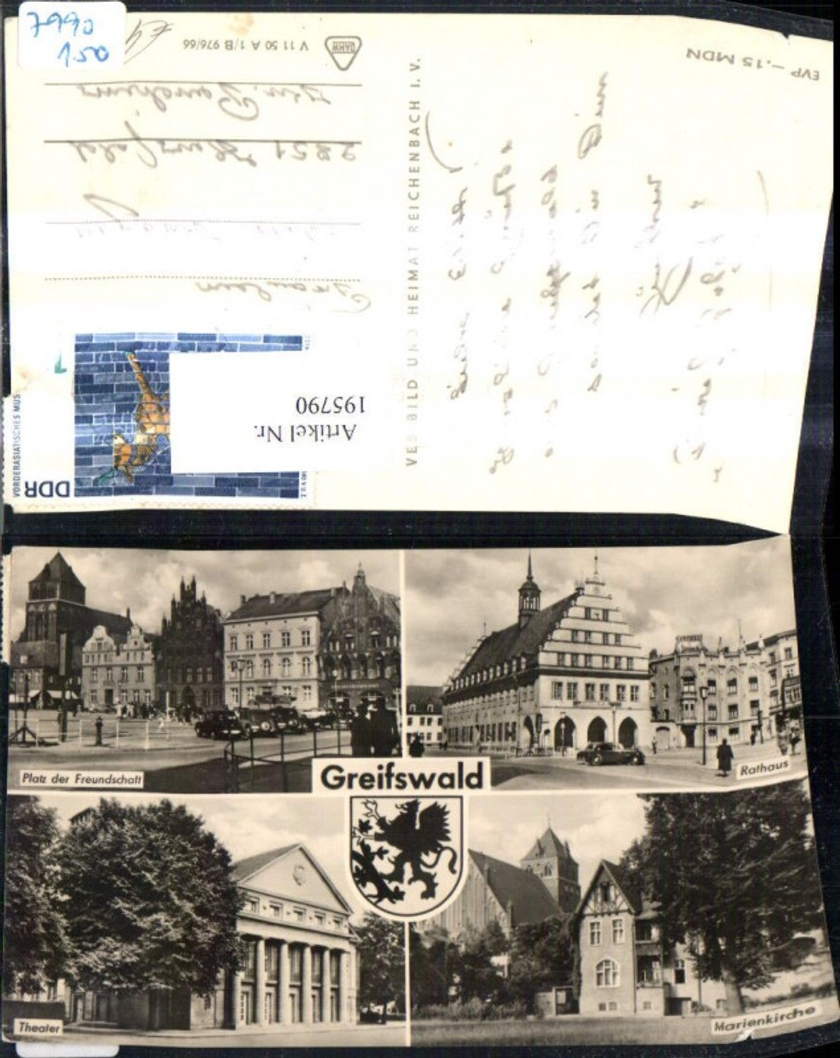 195790,Greifswald Mehrbild Ak