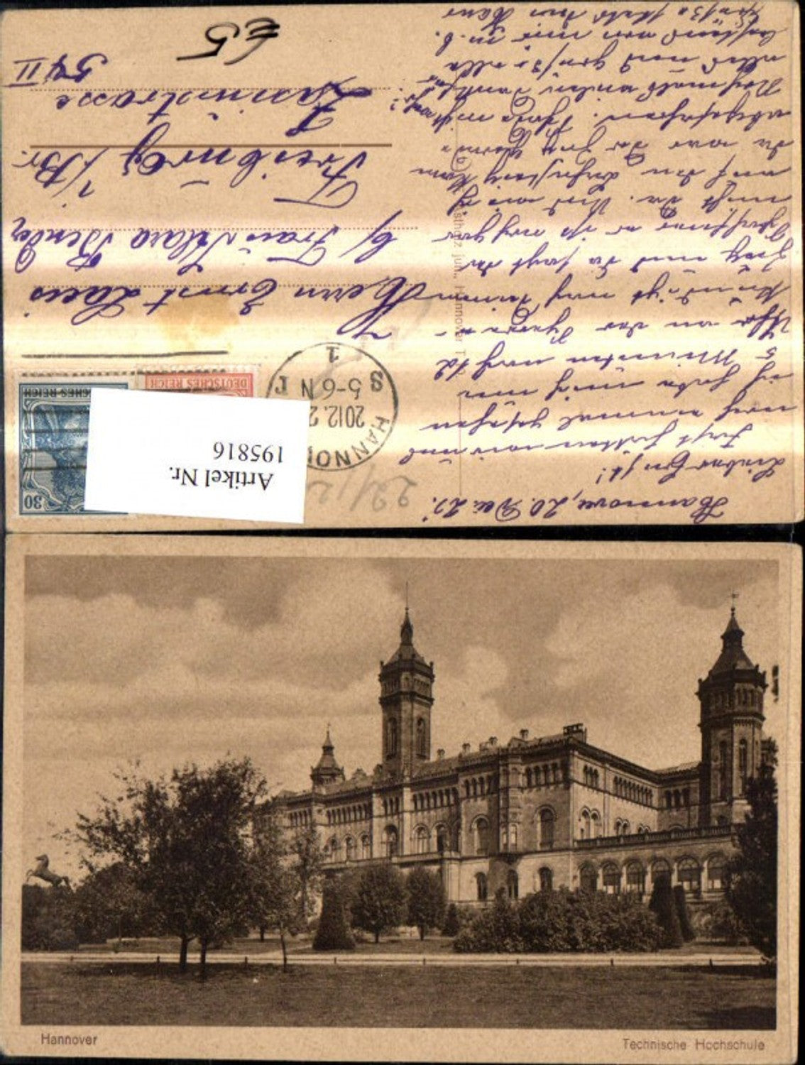 195816,Hannover Technische Hochschule Universität