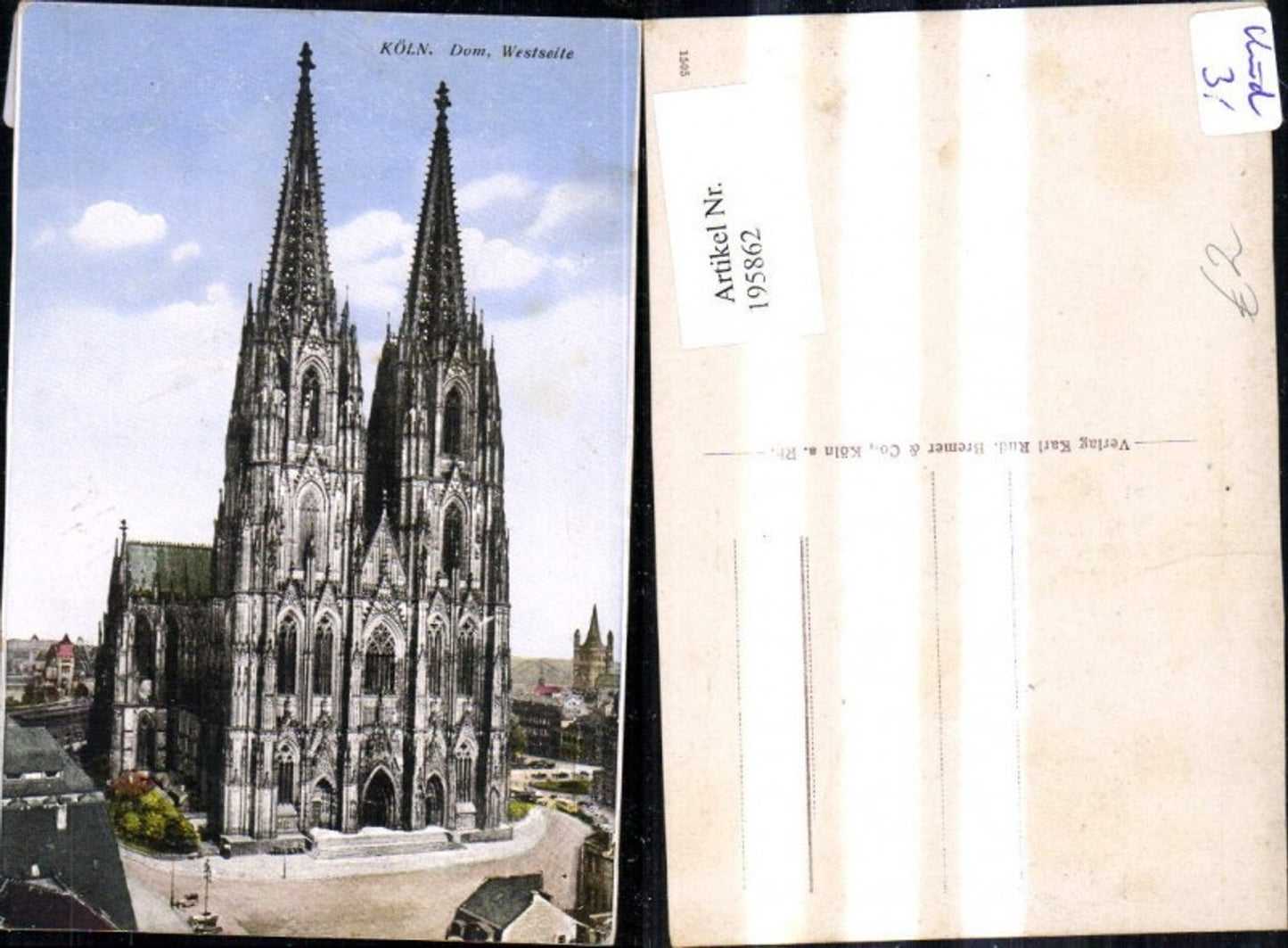 195862,Köln Dom Westseite