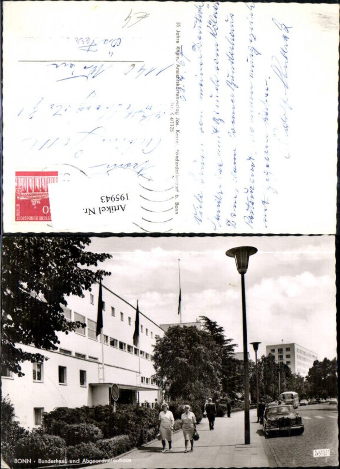 195943,Bonn Bundeshaus u. Abgeordnetenhaus Autos Personen
