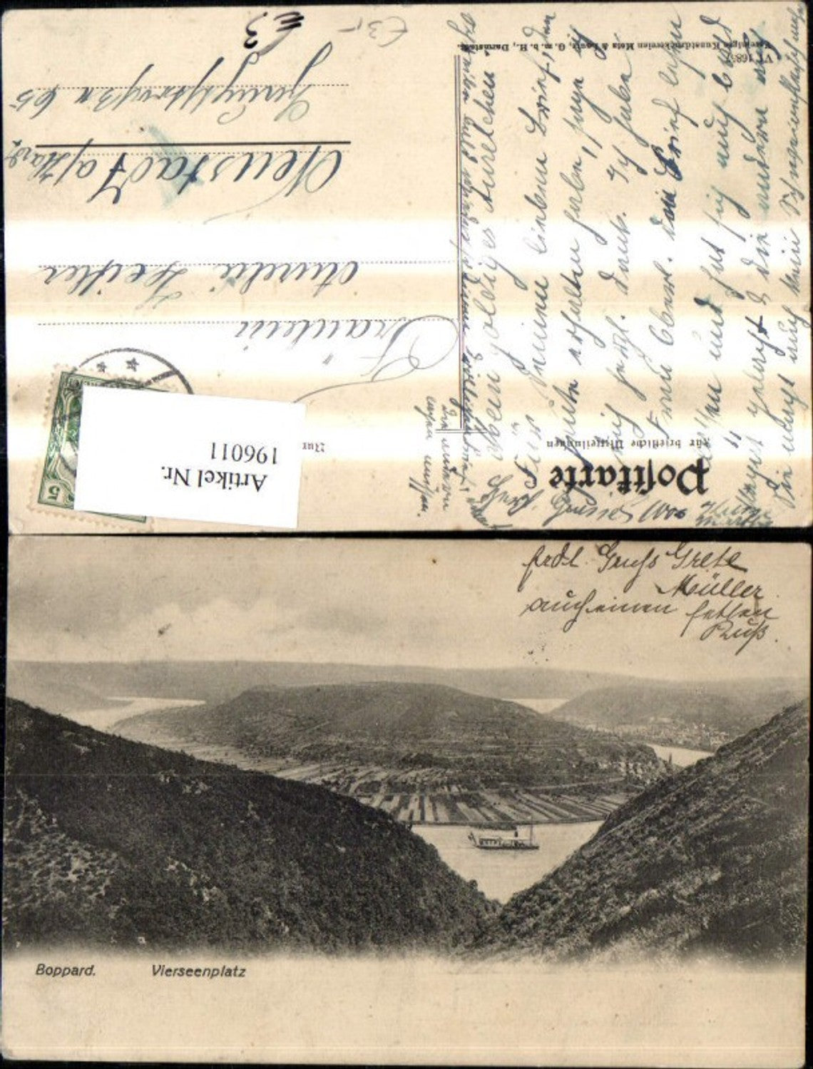 196011,Boppard Vierseenplatz Schiff Dampfer