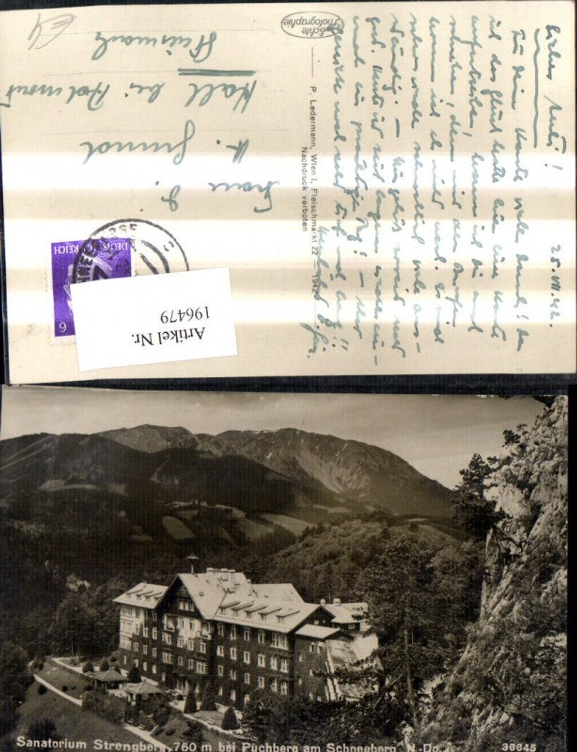 196479,Sanatorium Strengberg b. Puchberg am Schneeberg