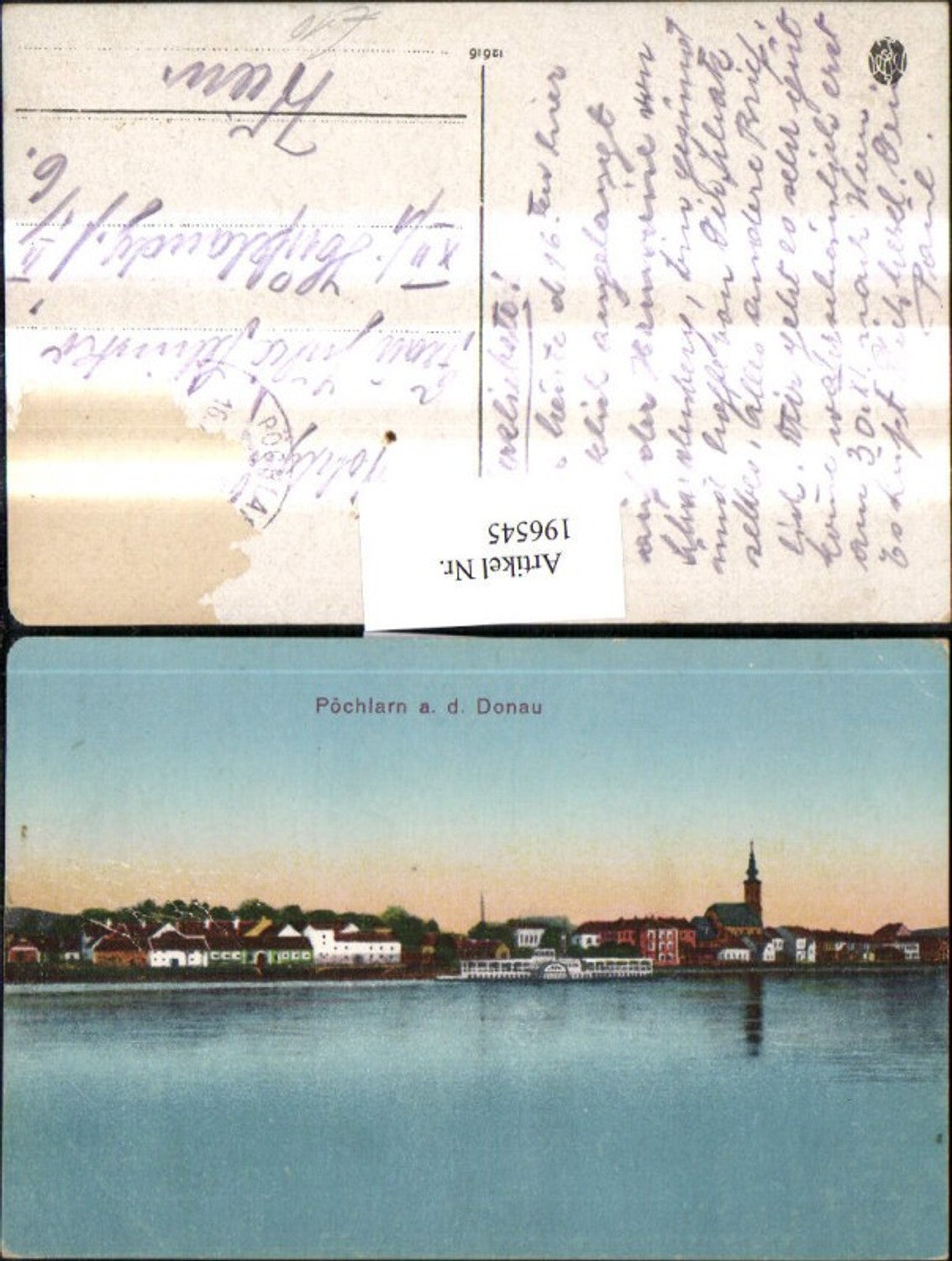 196545, Pöchlarn on the Danube, partial view