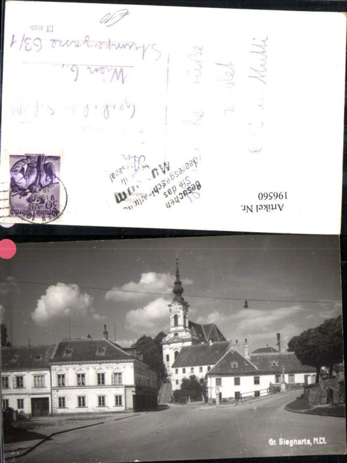 196560,Groß-Siegharts Straßenansicht Kirche