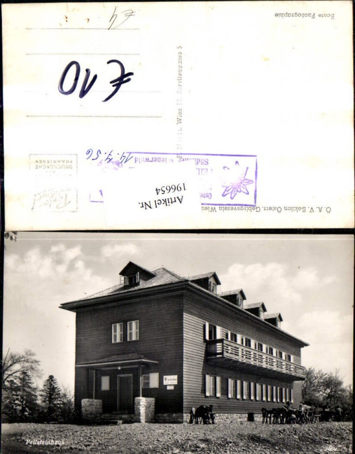 196654,Peilsteinhaus Weissenbach Foto Ak