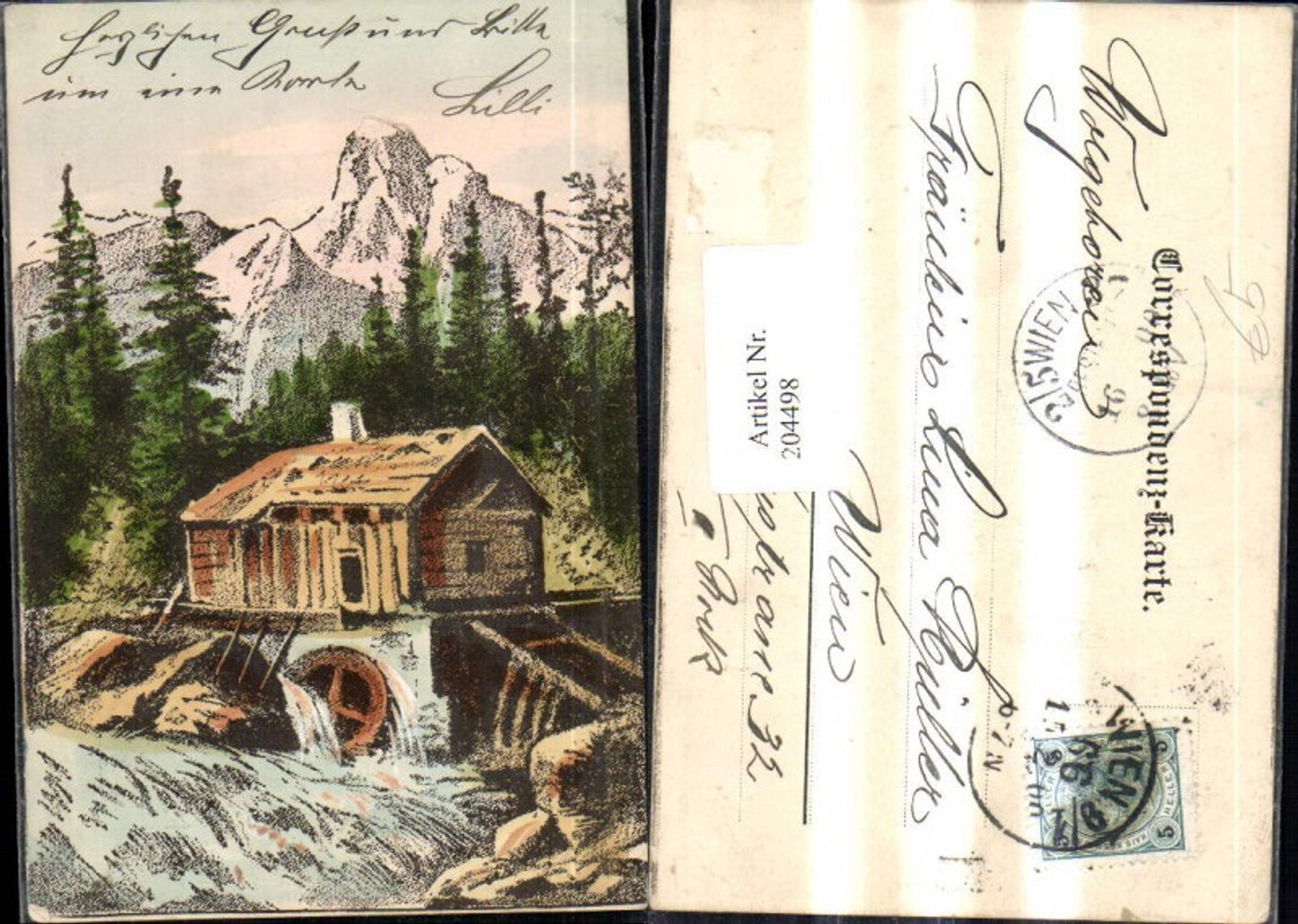 204498, Watermill Mill in a mountain setting
