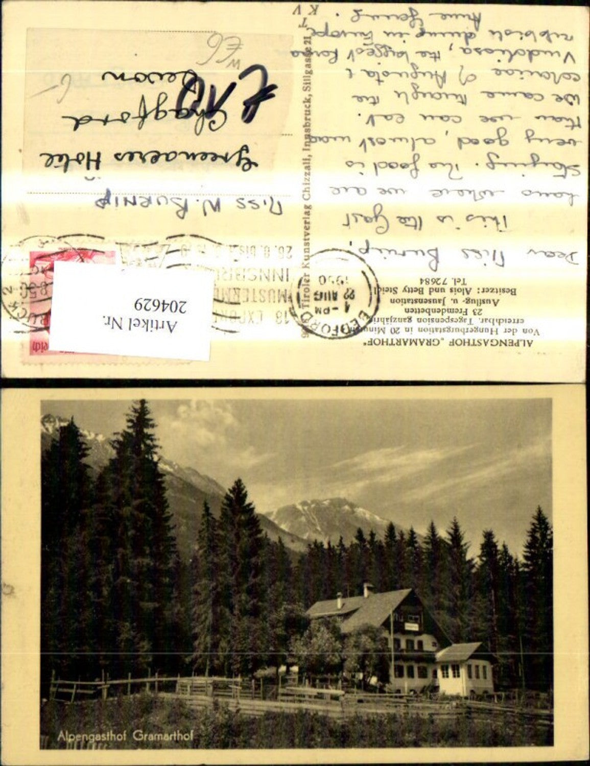 Alte Ansichtskarte – Old Postcard
