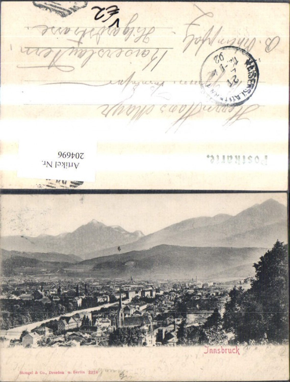 Alte Ansichtskarte – Old Postcard