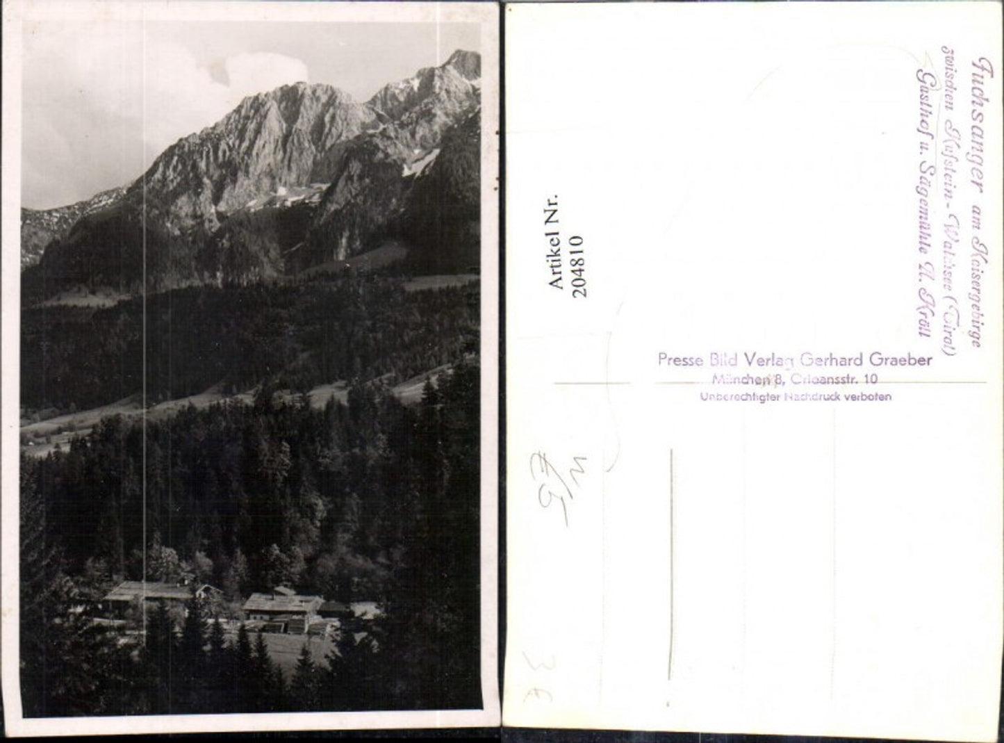 Alte Ansichtskarte – Old Postcard