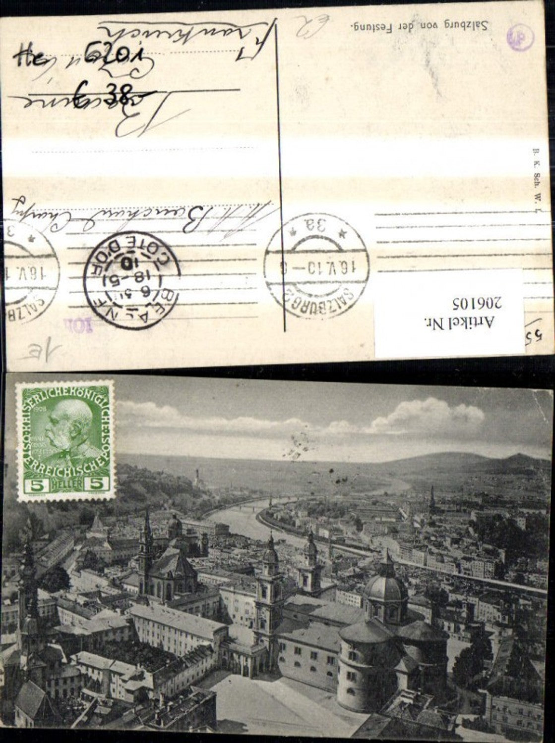 206105, Salzburg Totale vd Festung