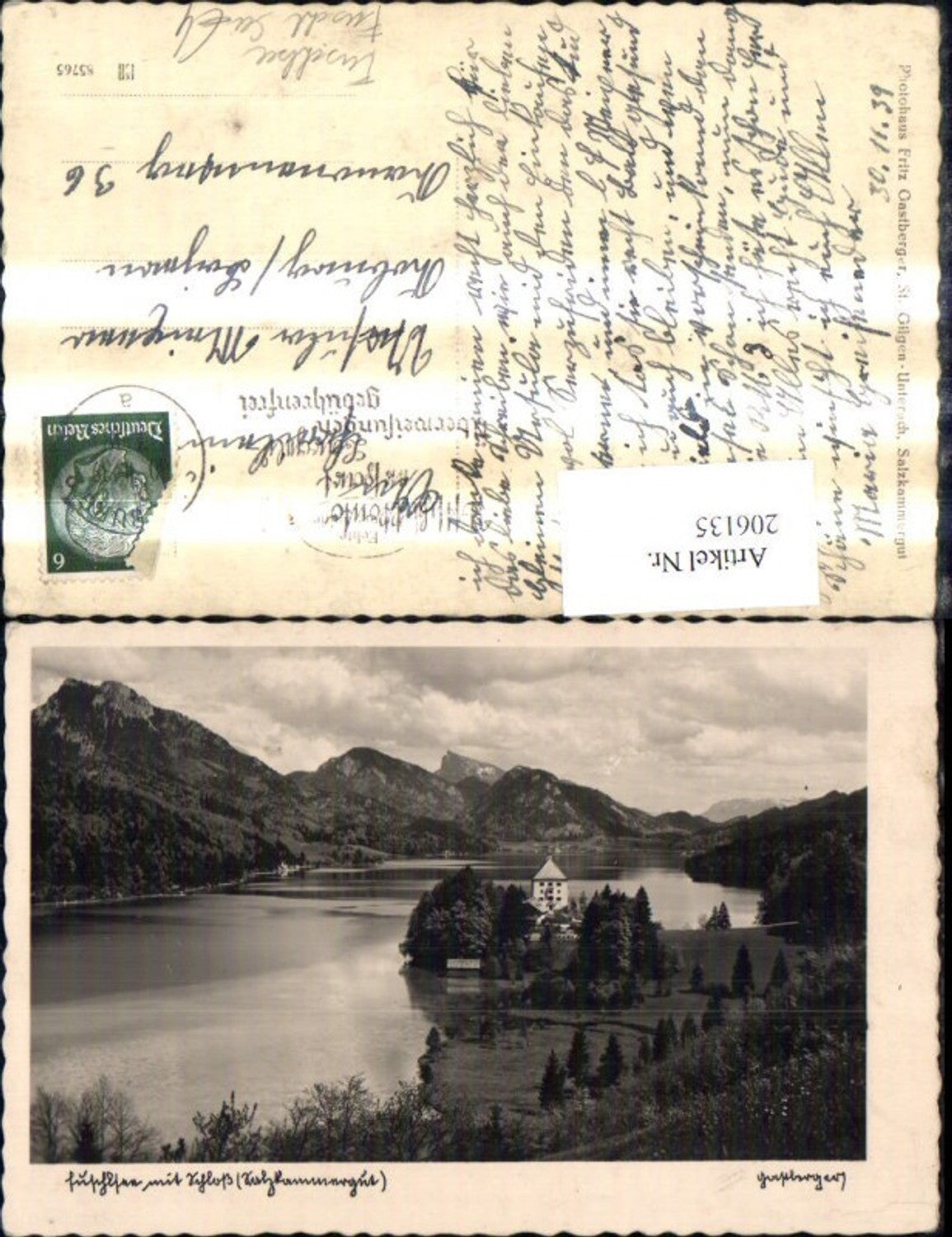 206135,Fuschlsee b. Fuschl am See m. Schloss Salzkammergut