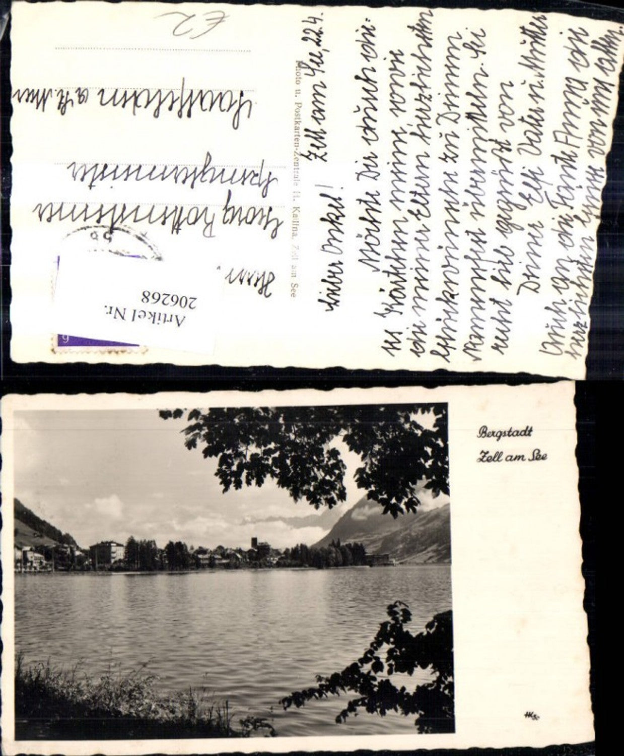 206268,Foto Ak Zell a. See Bergstadt