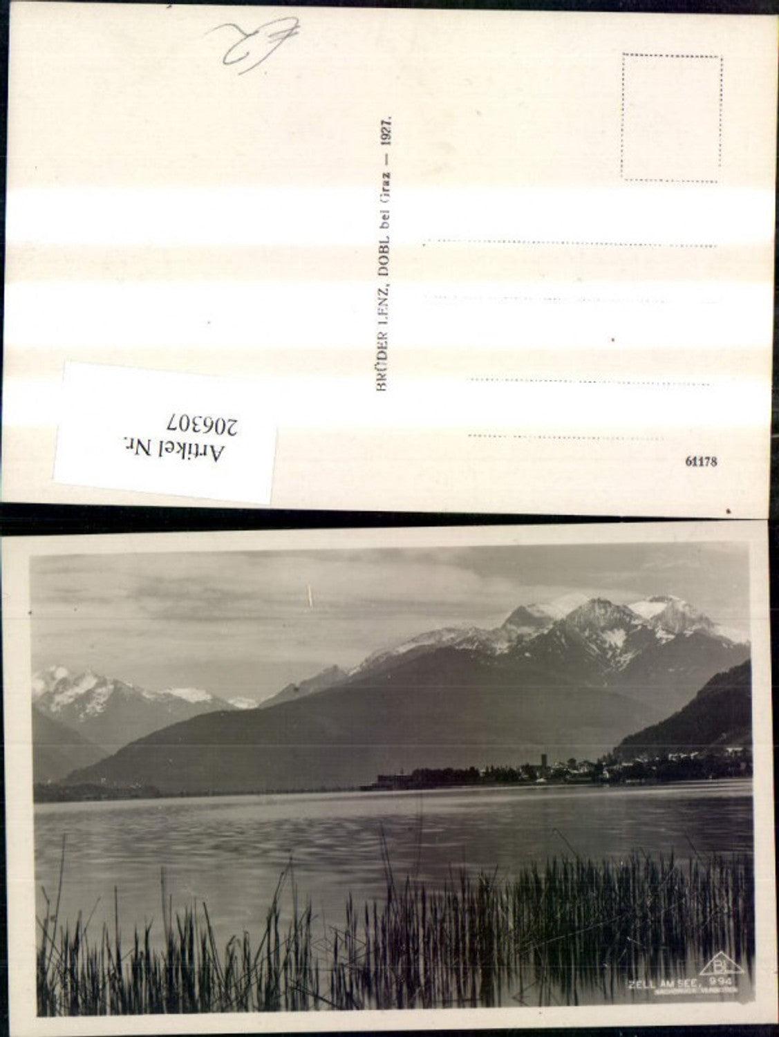 206307,Zell a. See Ansicht m. Schilf i. Vordergrund