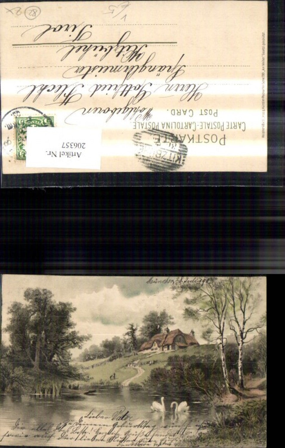 206357,Künstler Ak Meissner & Buch 1189 Am Weiher