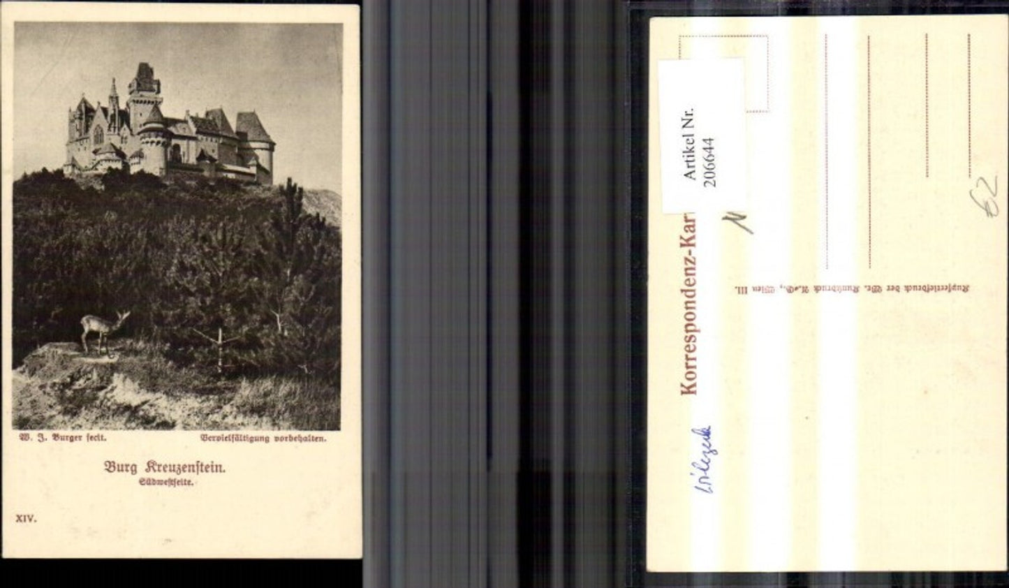 206644,Leobendorf bei Korneuburg Burg Kreuzenstein Südwestseite