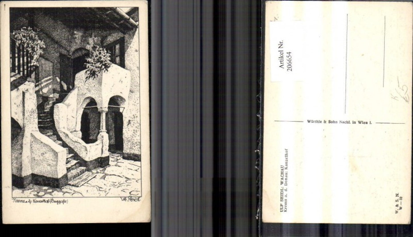 206654,Künstler Ak Ulf Seidl Krems a. d. Donau Wachau Kanzelhof
